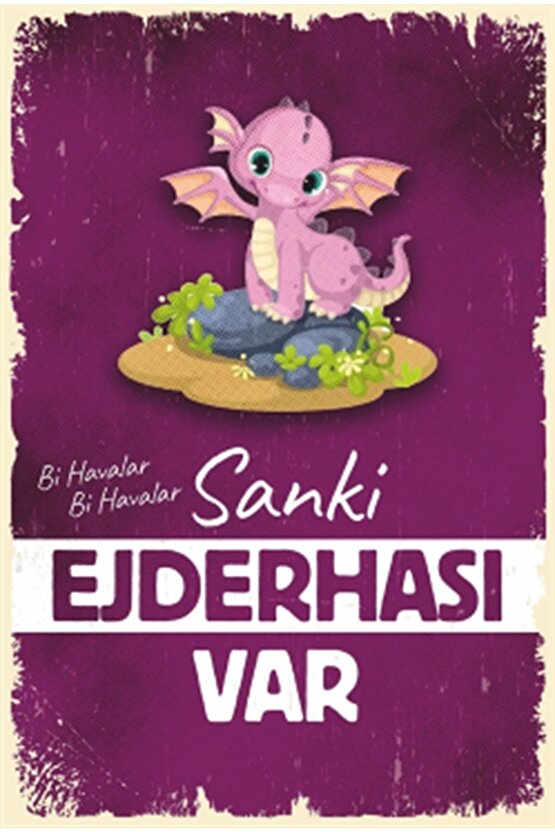 Sanki Ejderhası Var Komik Sözelr Retro Ahşap Poster