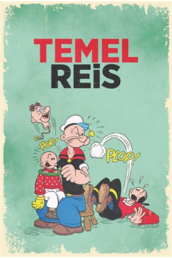 Temel Reis Retro Vintag Ahşap Poster