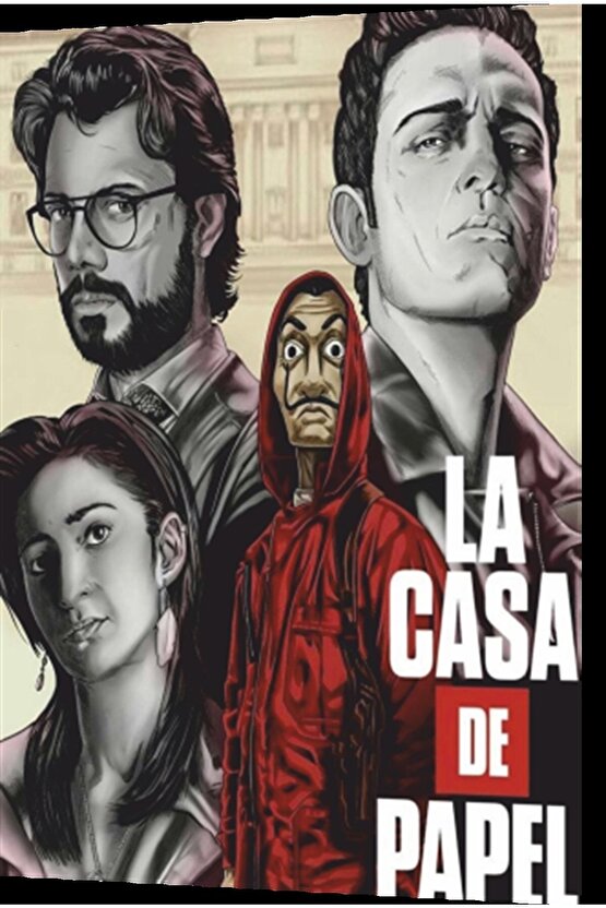 La Casa De Papel Profesör Retro Ahşap Poster