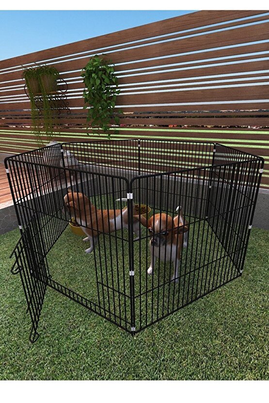 75x70 Katlanır Metal Köpek Oyun Alanı , Evcil Hayvan Oyun Eğitim Alanı , Köpek Çiti , Tavşan Çiti