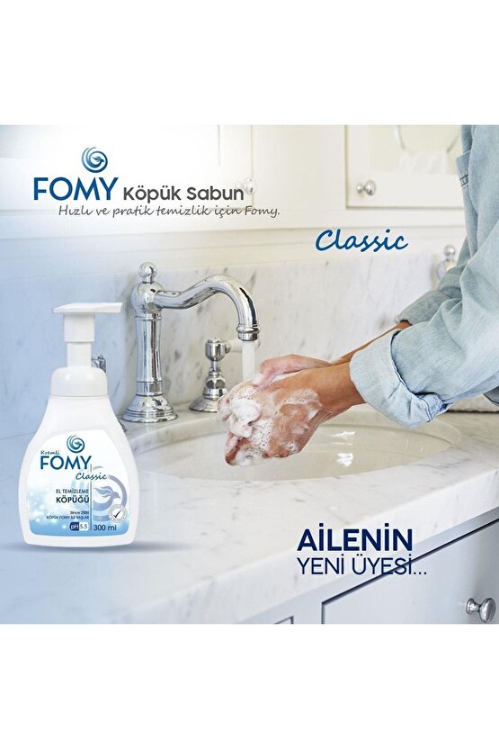 Classic Köpük Sabun  300ml + FOMY Classic Köpük Sabun  1800ml