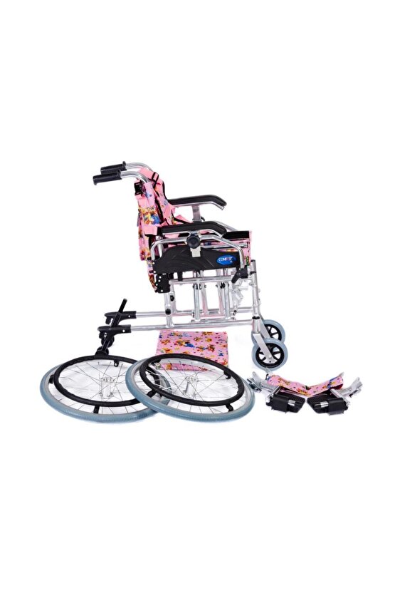 Comfort Plus KY980LQ-30 Alüminyum Pediatrik Özellikli Tekerlekli Sandalye Pembe