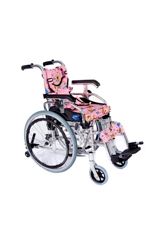 Comfort Plus KY980LQ-30 Alüminyum Pediatrik Özellikli Tekerlekli Sandalye Pembe