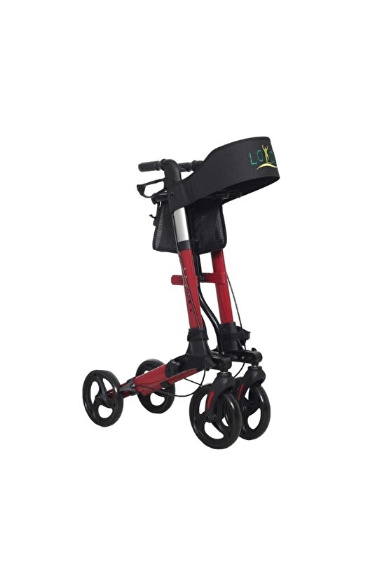 Pr-890 Alüminyum Walker ( Rollator ) Kırmızı