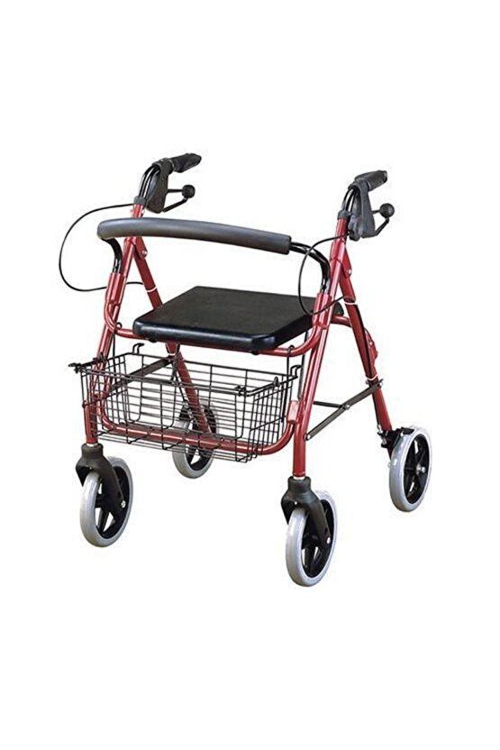 W965 Tekerlekli Oturaklı Yürüteç Walker Rollator