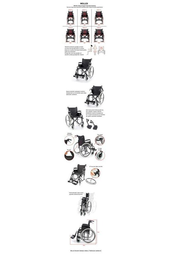 Wollex Wg-m313 Manuel Tekerlekli Sandalye