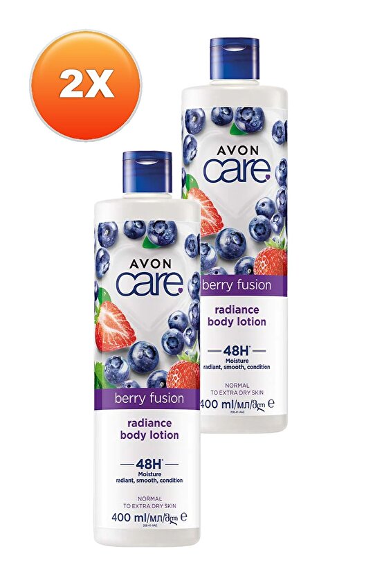 Care Yaban Mersini ve Çilek Özlü El, Yüz ve Vücut Kremi 400 Ml. İkili Set