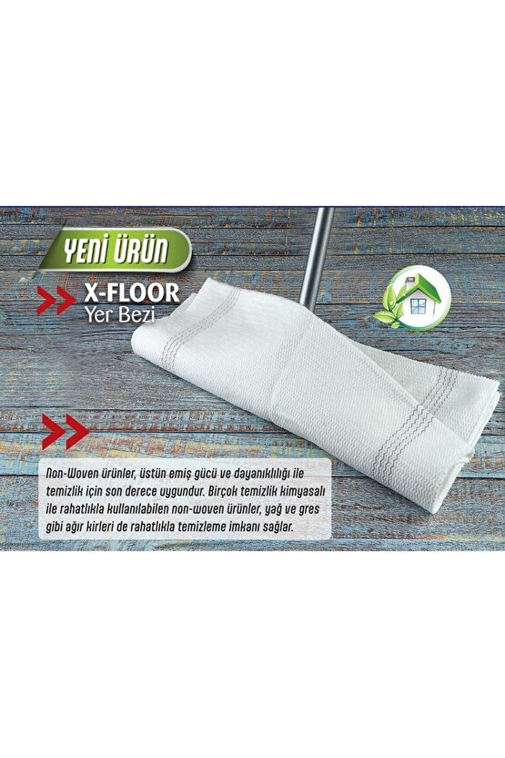 X-floor Mucize Yer Temizlik Bezi - Ister Islak Ister Kuru - 50x60 - 1 Adet - Sıkması Rahat