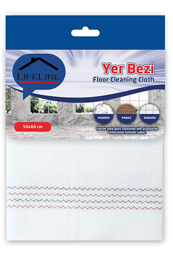 Yer Temizlik Seti 2 Adet Yer Bezi 50 cm x 60 cm 120 Adet Yüzey Temizlik Havlusu Mop Havlusu