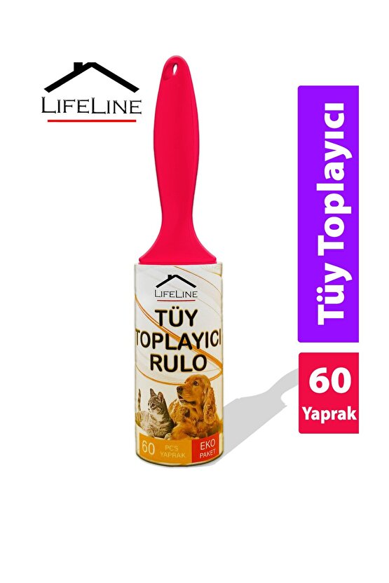 Eko Tüy Toplayıcı Rulo 60 Yaprak 7,3 Mt X 12 Adet Kedi Tüy Toplayıcı Köpek Tüy Toplayıcı