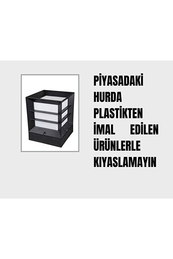 12 Adet Panjurlu Küp Bahçe Ve Çevre Aydınlatma Armatürü, Modern Armatür