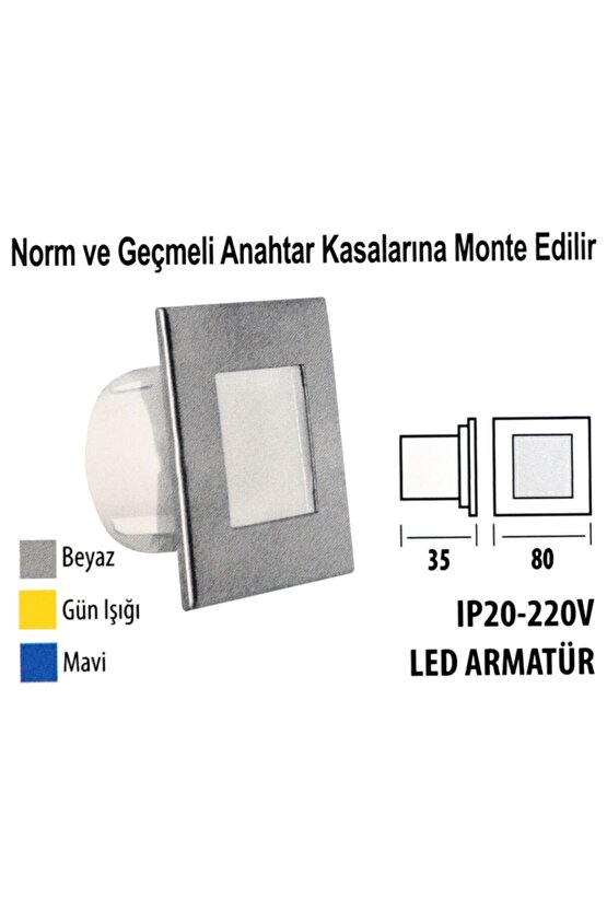 Led Armatür Krd01 Ip20 - 220v Beyaz Işık