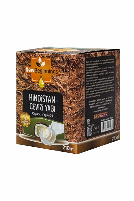 Hindistan Cevizi Yağı 210 ml