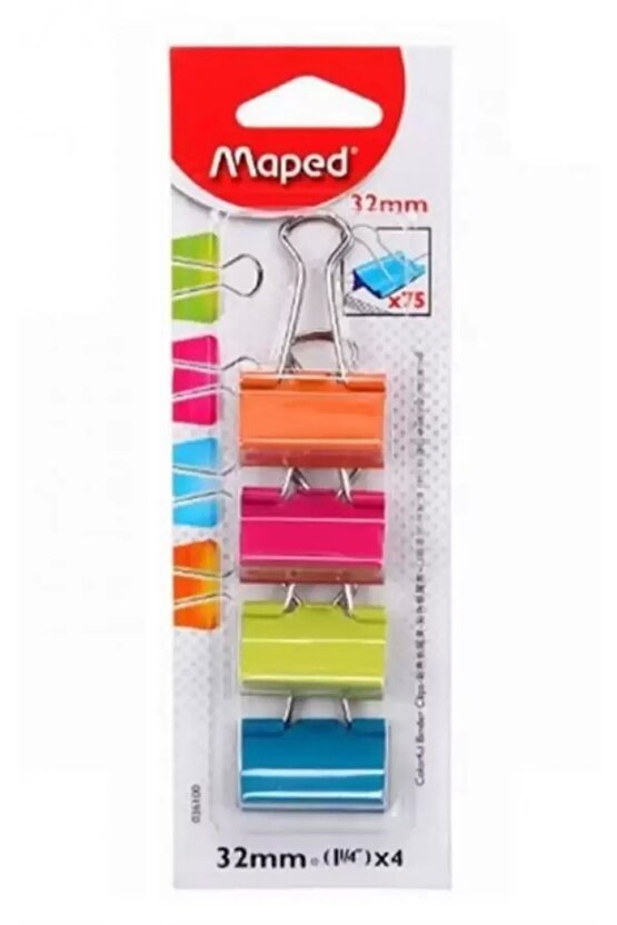 maped 50 gr paket lastiği + maped 32 mm 4lü clips 2li set