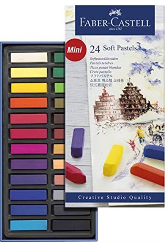 Creative Studio Mini Toz Pastel Boya Soft Yarım Boy