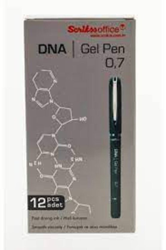 Dna Jell Kalem 0,7 Mm Siyah 12 Li (1 PAKET 12 ADET)