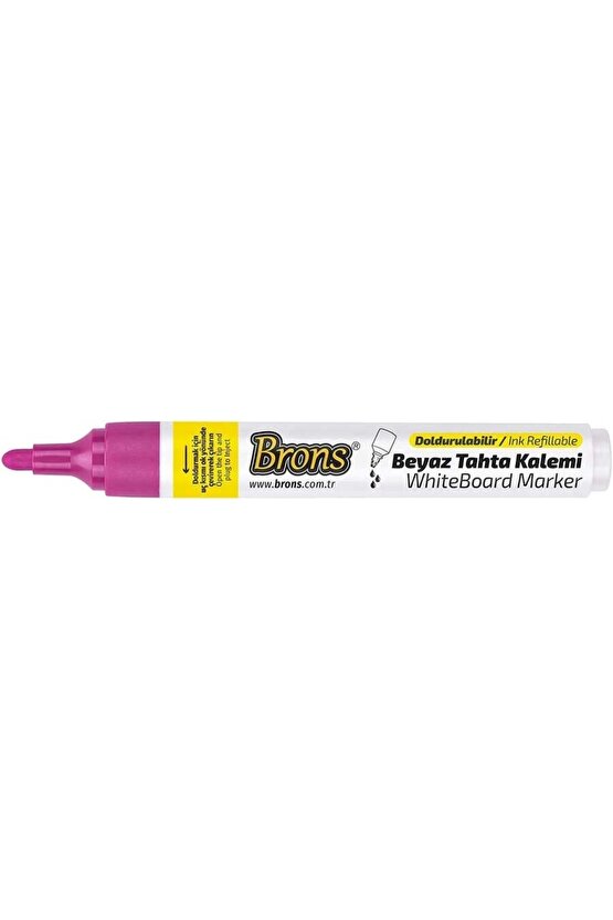 Br-964 Doldurulabilir Tahta Kalemi Yuvarlak Uç 3mm Pembe