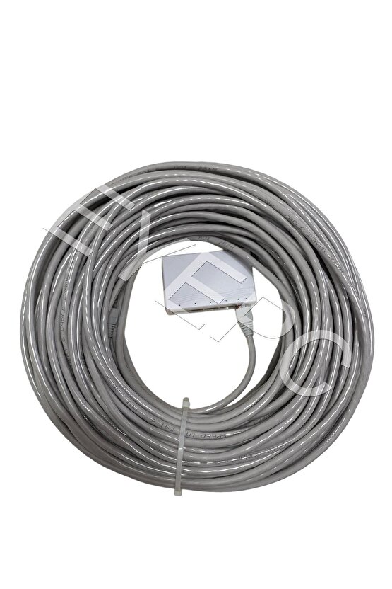 1 Giriş 4 Çıkışlı Internet Dağıtıcı Çoğaltıcı Port Kablolu+2 ADET 10 METRE CAT6 KABLO