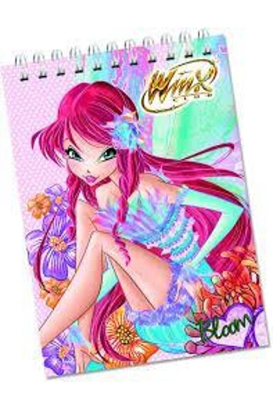 Winx Spiralli 40 Yaprak A7 Ebat Mini Bloknot