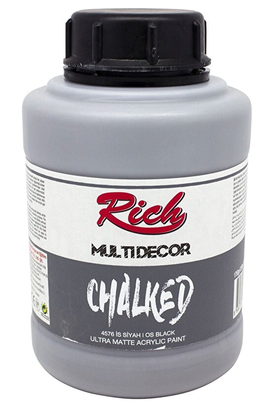 Multi Decor Chalked Akrilik Boya 1750ml 4576 Is Siyah