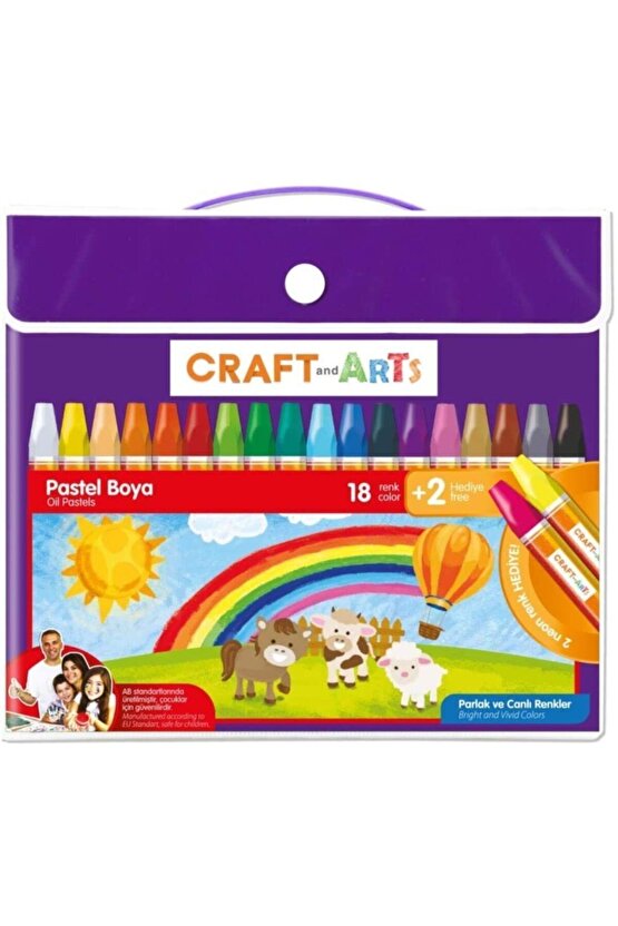 Pastel Boya Çantalı 18+2 Renk