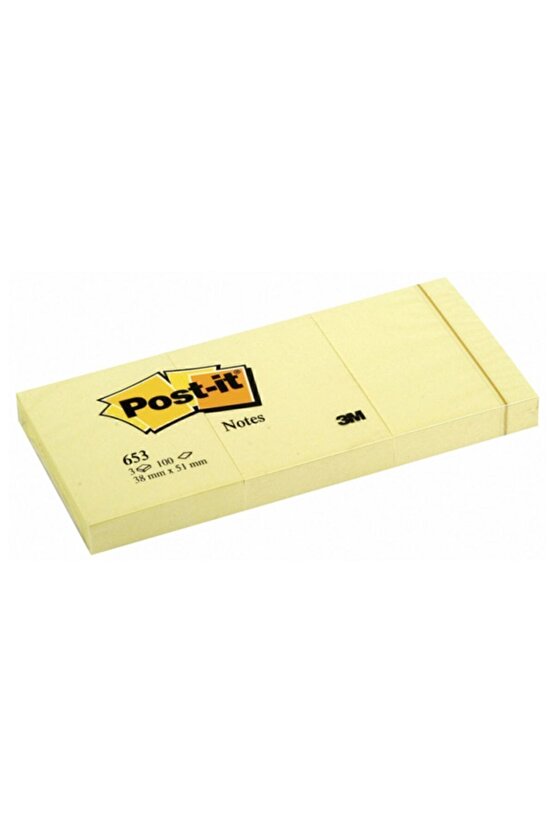 Postıt Not Sarı 100 Yaprak 38x51mm