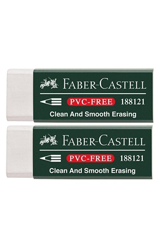 Faber-castell Pvc Free No:20 Büyük Boy Beyaz Silgi 2 Li