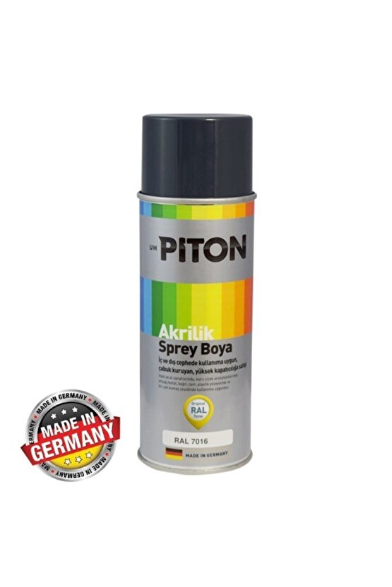 Akrilik Sprey Boya 400 Ml Ral7016 Antrasit Gri