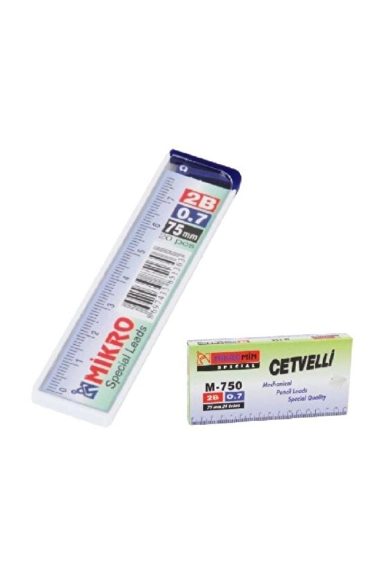 Min Cetvelli 2b Kalem Ucu 0,7 75mm 24 Tüp M-750 Paket