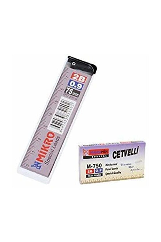 Min Cetvelli 2b Kalem Ucu 0,7 75mm 24 Tüp M-750 Paket