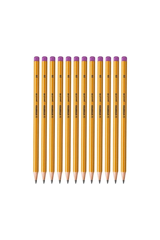 Pencil 88 Pembe Kurşun Kalem 2b 12 Adet