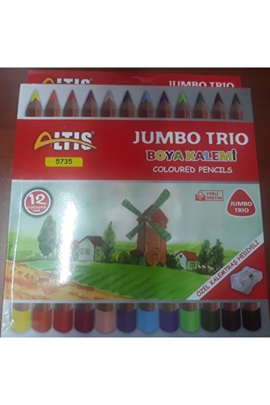 Jumbo Trıo Boya Kalemi 12li