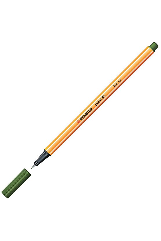 Point 88 Fineliner 0.4mm Keçe Uçlu Kalem 8843 Yaprak Yeşili