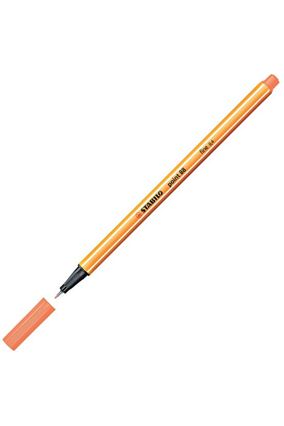 Point 88 Fineliner 0.4mm Keçe Uçlu Kalem 88054 Floresan Turuncu