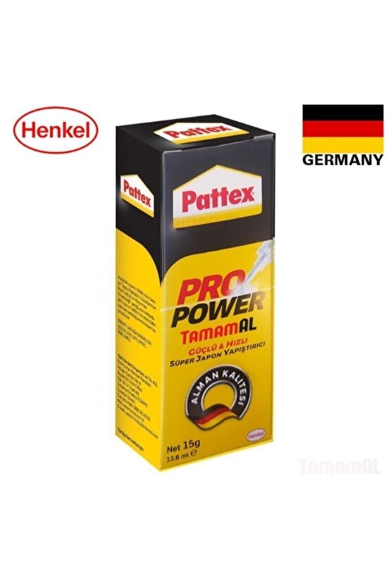 Pattex Pro Power Güçlü Hızlı Süper Japon Yapıştırıcı Metal,deri,ahşap,kauçuk,plastik,yapıştırıcı