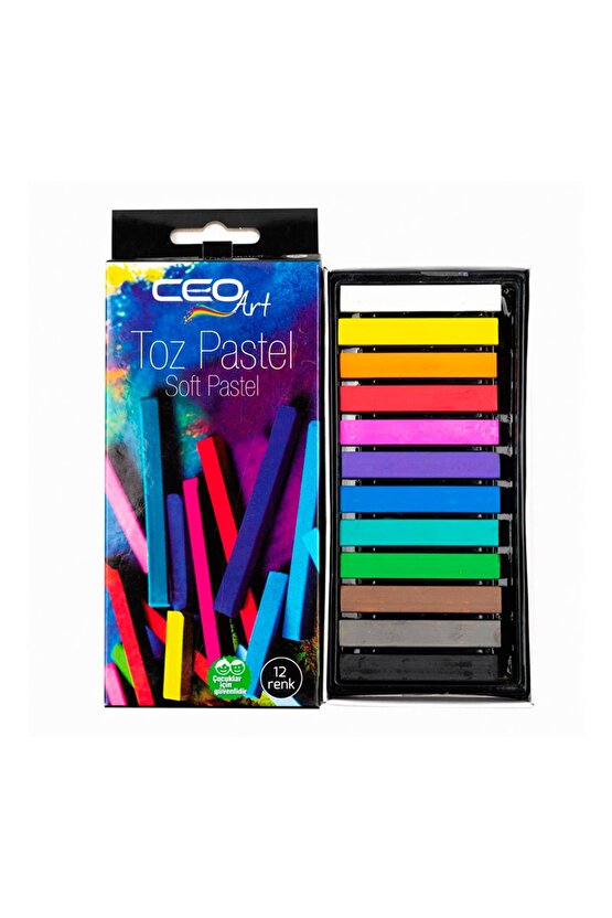 Ceoart 12 Renk Toz Pastel Boya Ceo-pa0001