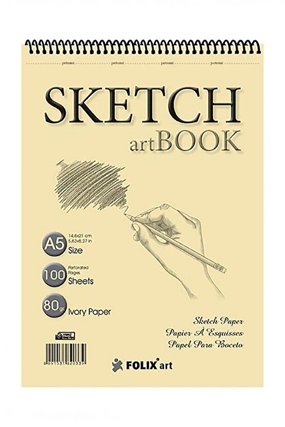 Folix Art Sahra A5 100yp 90gr Sketch Art Book