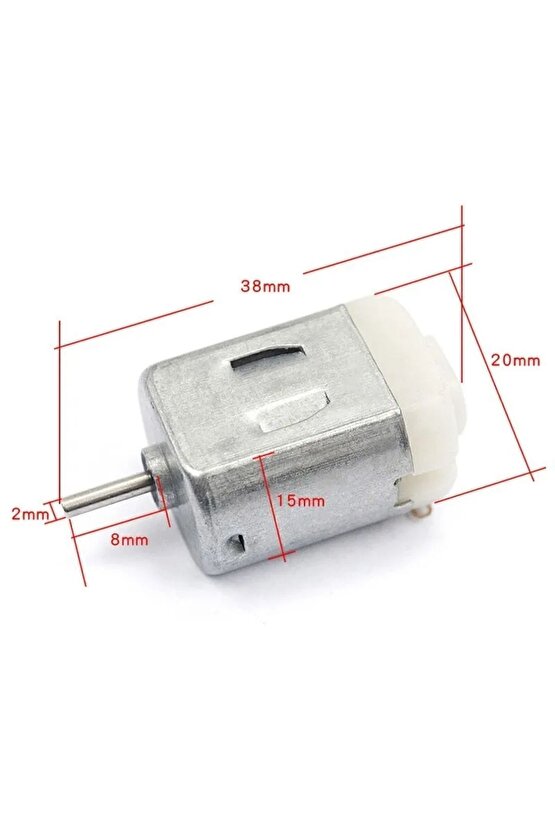 10 Adet Dc Motor Deney Motoru 3v 6v Motor Yüksek Devir Dinamo Motor D.m