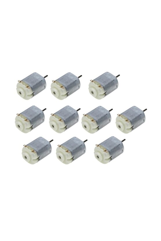 10 Adet Dc Motor Deney Motoru 3v 6v Motor Yüksek Devir Dinamo Motor D.m