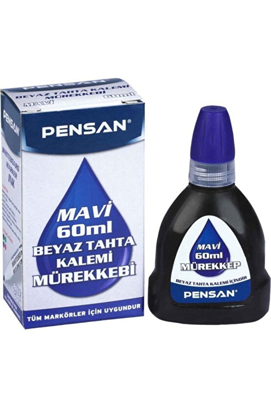 Tahta Kalemi Mürekkebi 60 ml Mavi