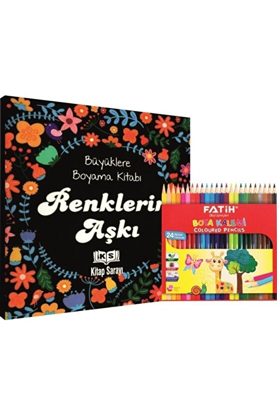 Renklerin Aşkı Büyükler Için Boyama Kuru Boya