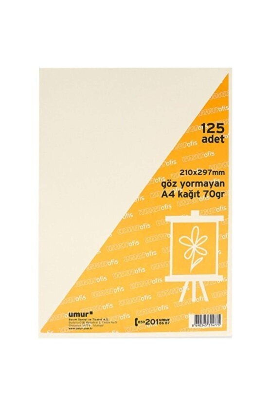 Kitap Kağıdı A4 125 Li Paket