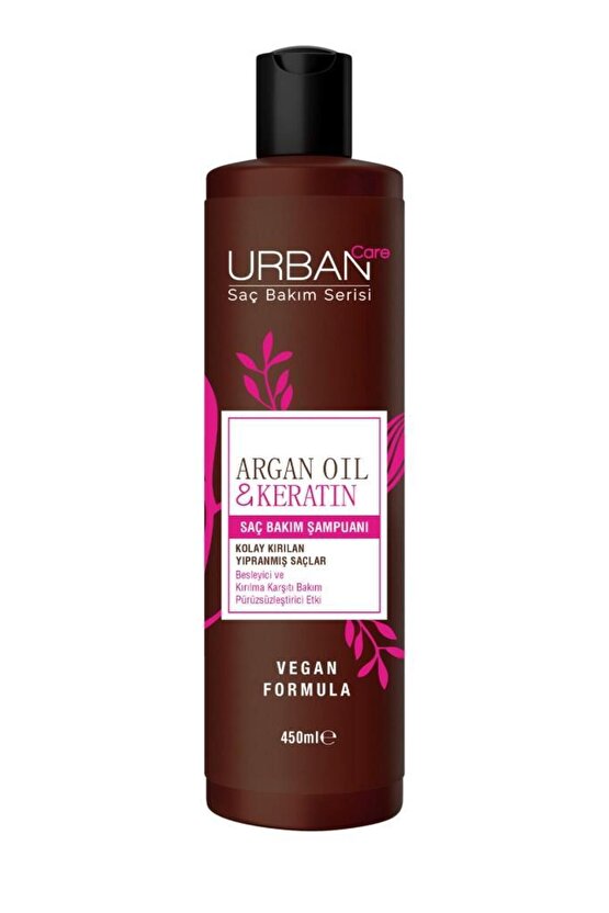 Argan Yağı Kolay Kırılan Yıpranmış Saçlara Özel Saç Bakım Şampuanı-vegan-450 Ml