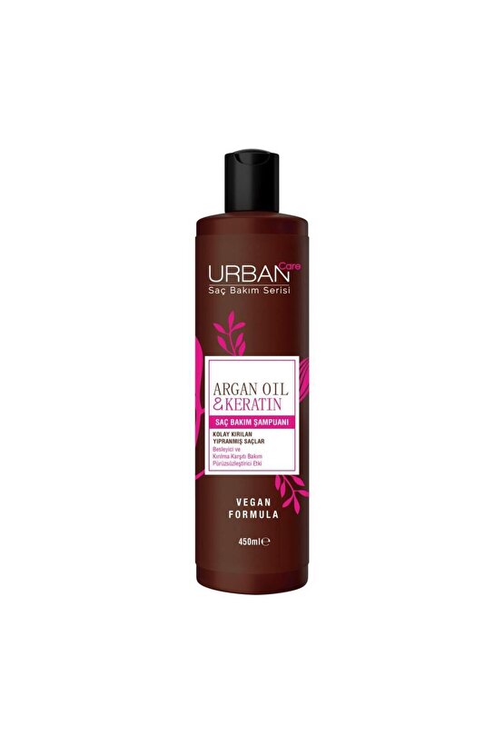 Argan Yağı Kolay Kırılan Yıpranmış Saçlara Özel Saç Bakım Şampuanı-vegan-450 Ml