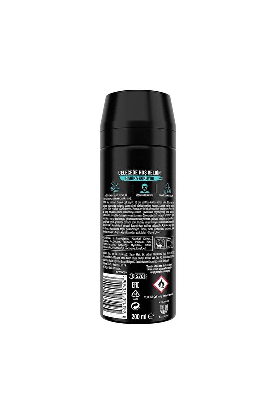 Erkek Sprey Deodorant Apollo 48 Saat Etkileyici Koku 200 ml X3