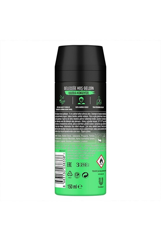 Erkek Sprey Deodorant Jungle Fresh 48 Saat Etkileyici Koku 150 ml