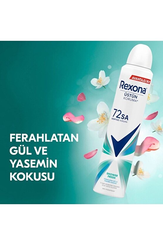 Kadın Sprey Deodorant Shower Fresh 72 Saat Kesintisiz Üstün Koruma 200 Ml