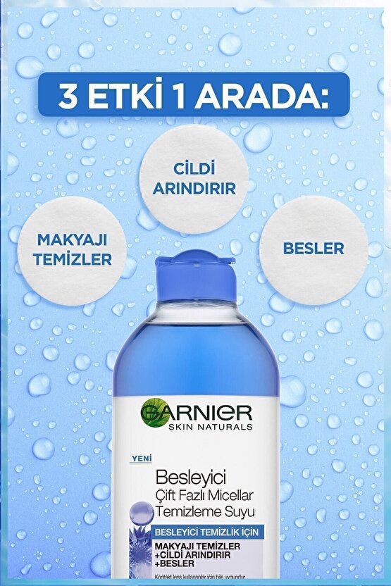 Besleyici Çift Fazlı Micellar Makyaj Temizleme Suyu 400 ml