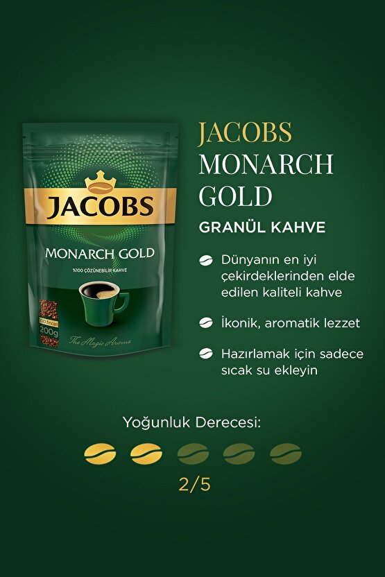 Monarch Gold Granül Kahve 100 gram X 3 Paket