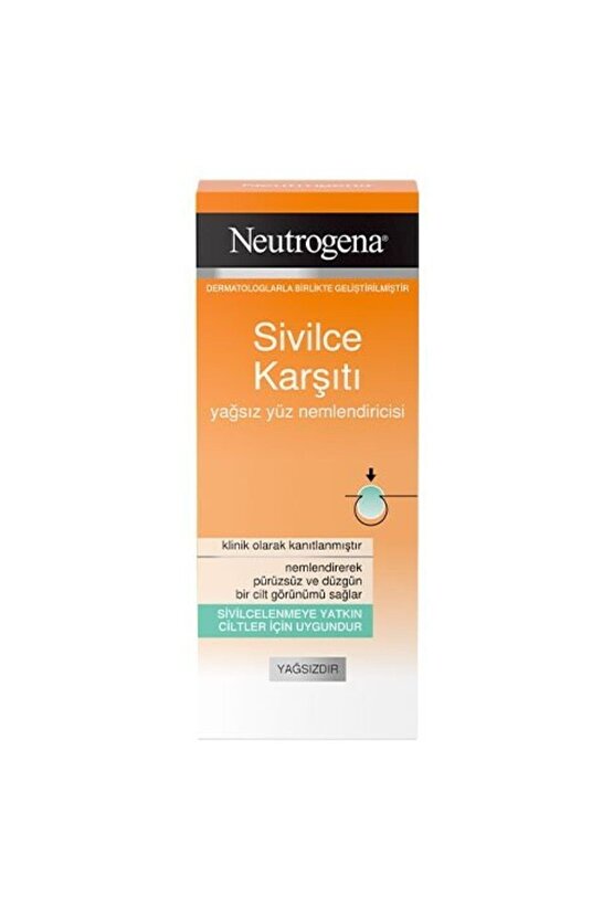 Sivilce Karşıtı Yağsız Yüz Nemlendiricisi 50ml, 50 ml